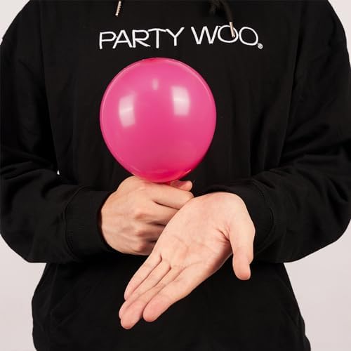 PartyWoo 50pcs 5 Inch Pink Latex Balloons for Decorations