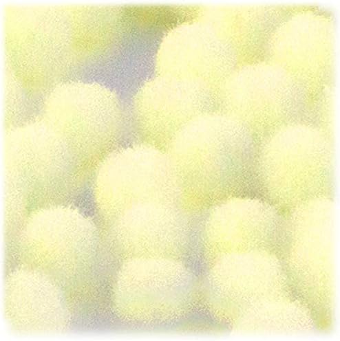The Crafts Outlet 1000 Piece Light Yellow Pom Poms 25mm