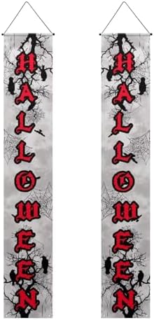 ZOUTAIRONG Halloween Black Crow Banner Decor