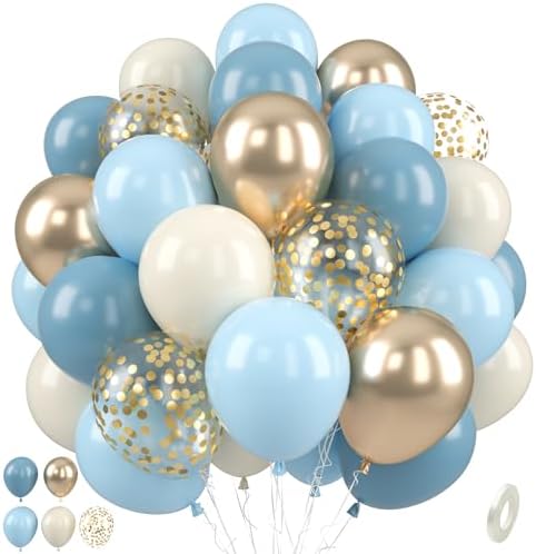 Paready 50 pcs Dusty Blue Balloons Party Decor