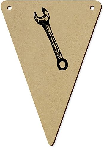 Azeeda 5 Pack 140mm Wooden Bunting Flags