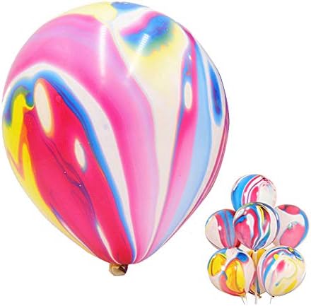 Mayen 50 Pcs 12 Inches Tie Dye Balloons for Parties and Celebrations
