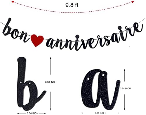 Bon Anniversaire Birthday Banner Garland Decorations French Theme