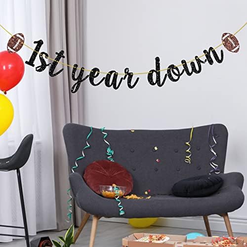 1st Year Down Banner for Baby Shower Party Decoration