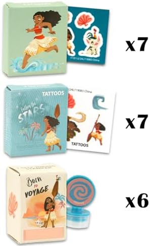 Disney Moana Party Favors 20 Piece Bundle