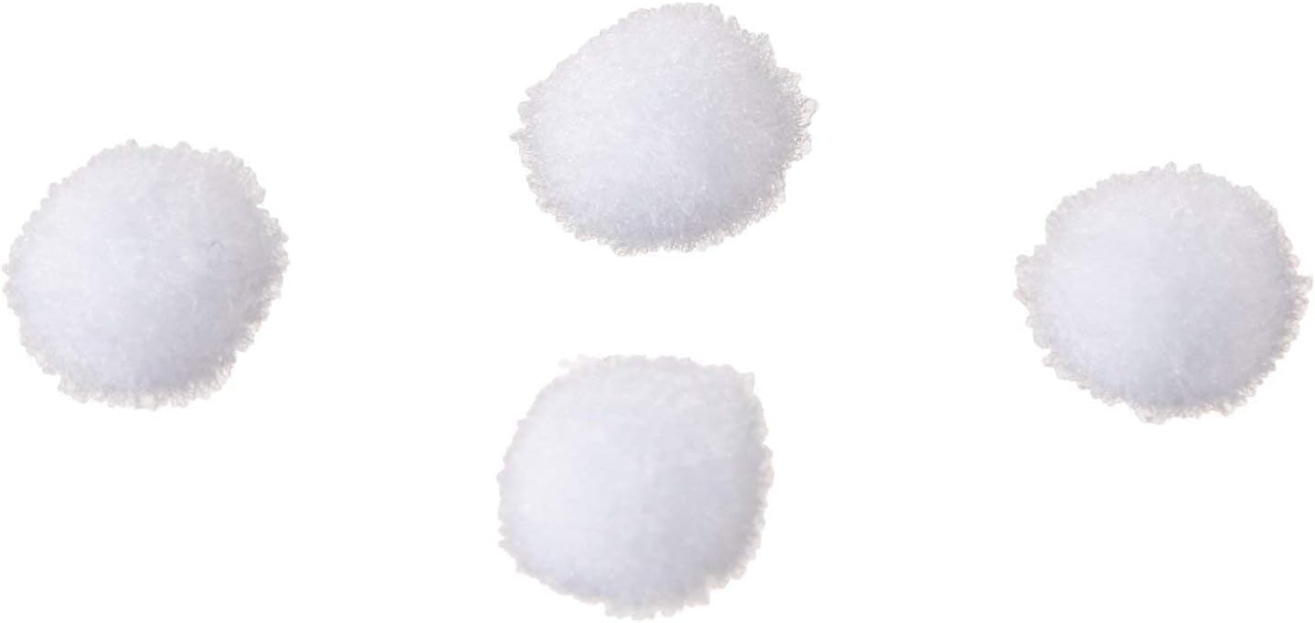 White Tissue Pom Poms 100 Per Package 25 Inch