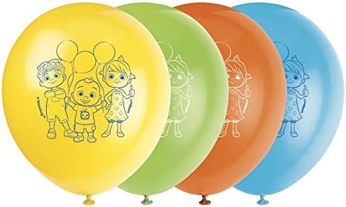 Cocomelon Latex Balloons 12 Inch Pack of 8