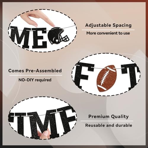 Football Half Time Banner Birthday Decor