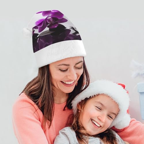 NWGHM Purple Butterfly Orchid Christmas Hat