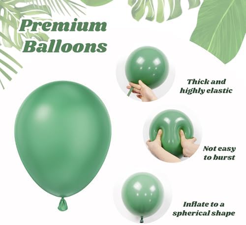 60pcs Safari Balloons for Birthday and Baby Shower Decorations