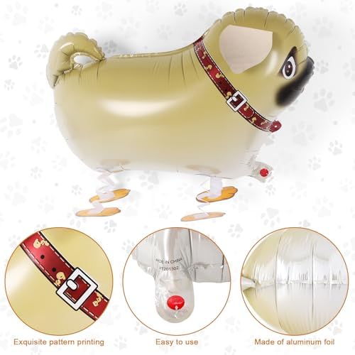 6 Pcs Walking Dog Balloons for Kids and Party