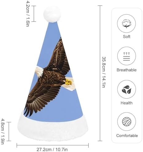 3D Bald Eagle Christmas Hat Novelty Headwear