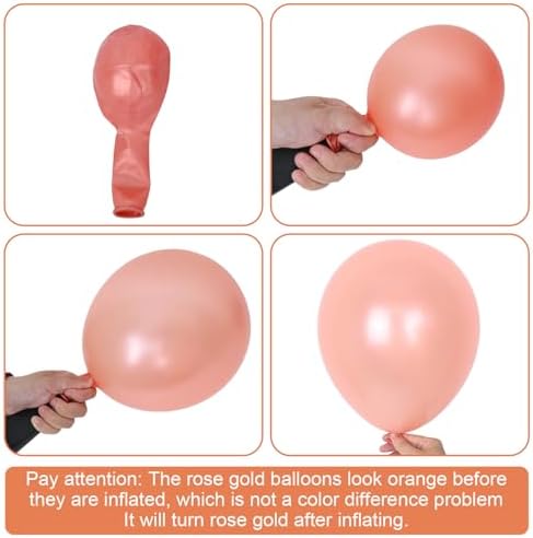Dusty Pink Boho Balloons Set for Party Decor