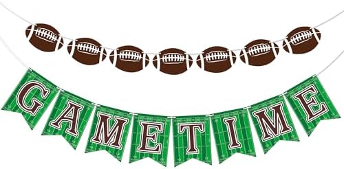 OHOME Football Party Decorations Banner