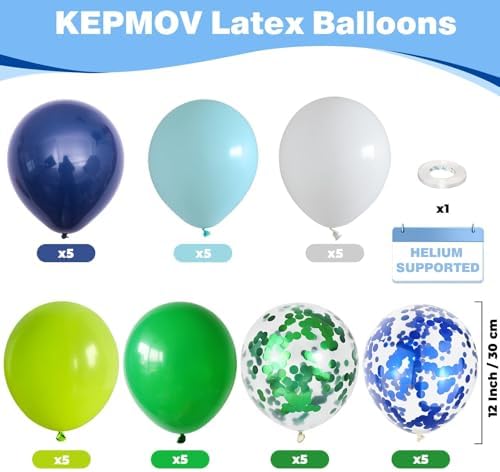 KEPMOV 12 Inch Balloons Party Decor Kit