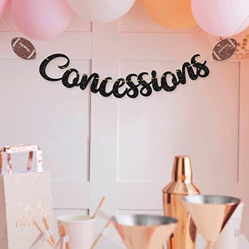 Dalaber Football Concessions Banner for Kids Birthday Decoration