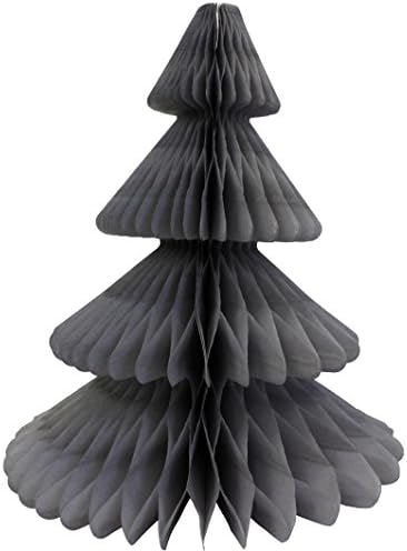 12 Inch Honeycomb Tissue Paper Tree Decoration Gray