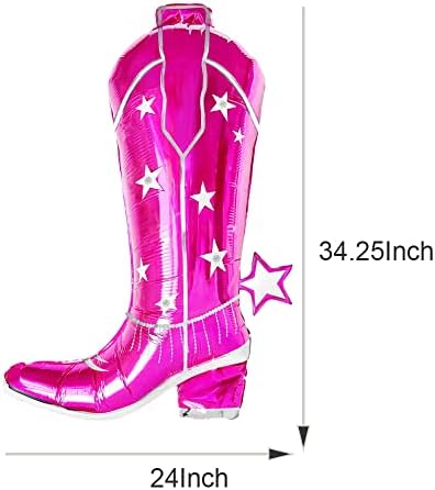 Cowgirl Hat and Boots Foil Balloons for Women