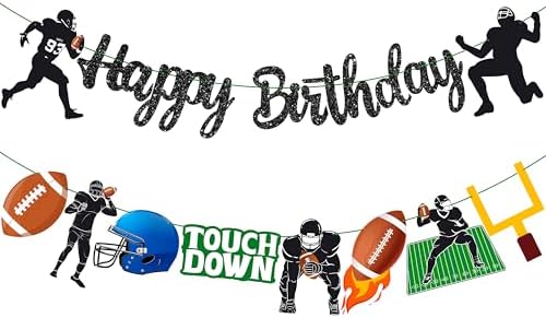 Football Birthday Party Banners 2pcs Decorations