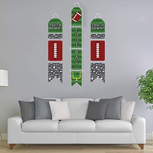 Big Dot of Happiness End Zone Football Door Banner Set