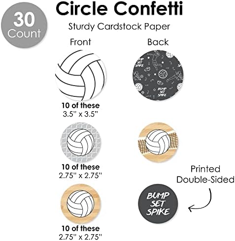 Big Dot of Happiness Volleyball Decor Kit 51 Pieces