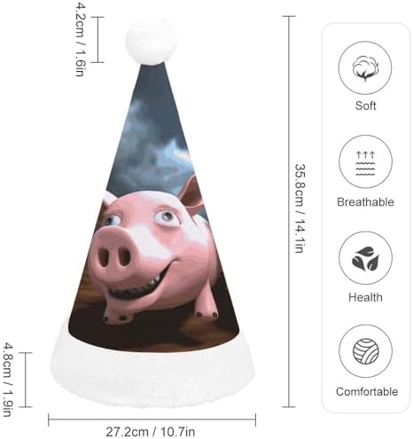 Funny 3D Piggies Santa Hat Christmas Party Headwear