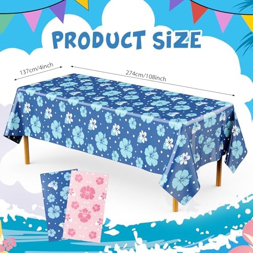 Oudain Hawaii Hibiscus Tablecloth Set