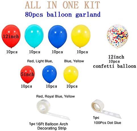 Ezing Balloon Arch Kit for Birthday and Party Decorations