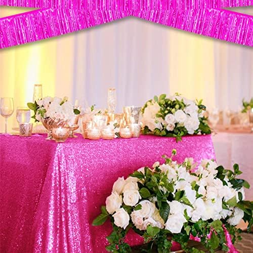 6 Pack 10 Feet Metallic Foil Garland Tinsel Streamers for Party Deco