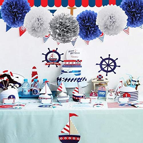 HEARTFEEL 12pcs Tissue Paper Pom Poms Decorations