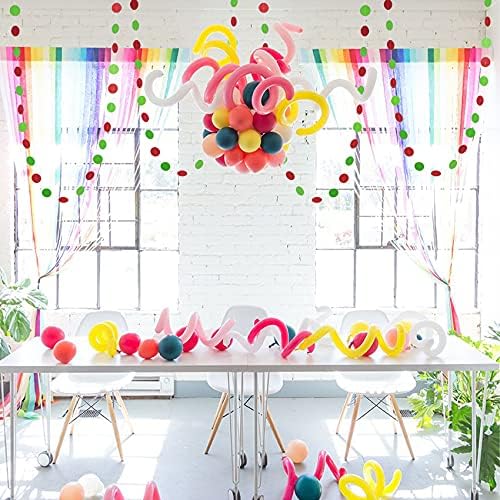 Red Green Christmas Streamers Decorations 16m Set
