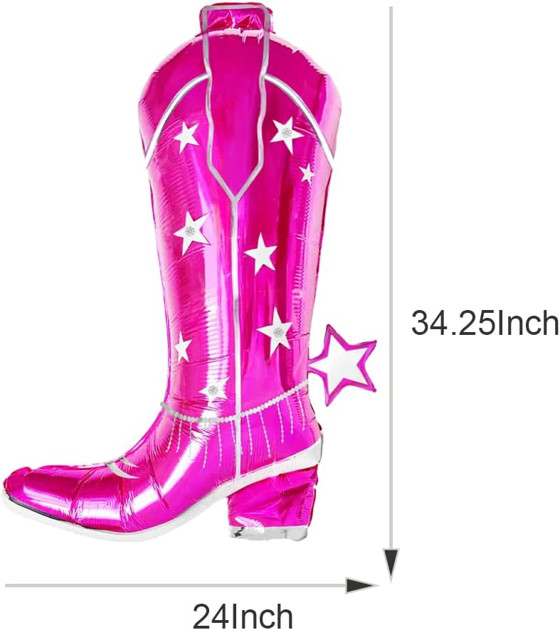 Cowgirl Hat and Boots Foil Balloons for Women