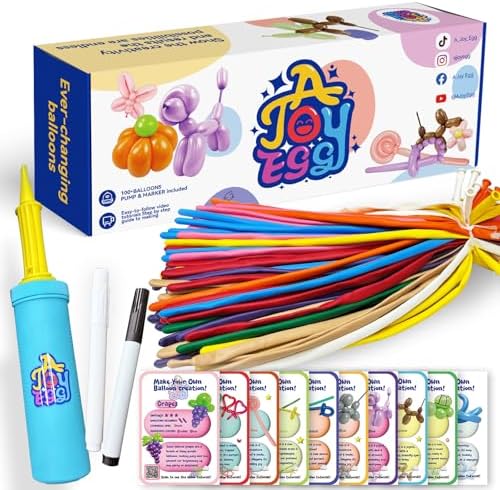 AJOYEGG Balloons Animal Kit with Pump for Kids