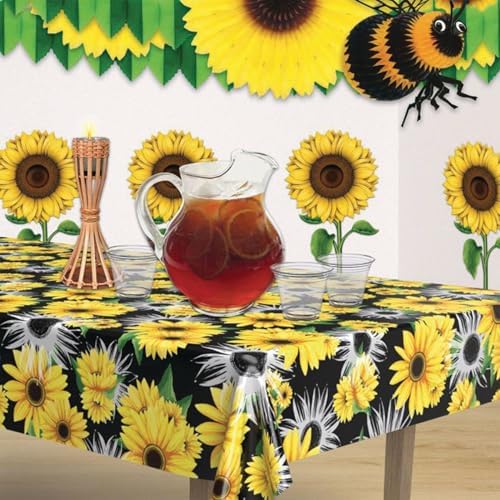 Beistle Sunflower Party Tablecover