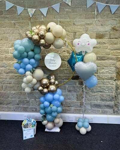 Paready 50 pcs Dusty Blue Balloons Party Decor