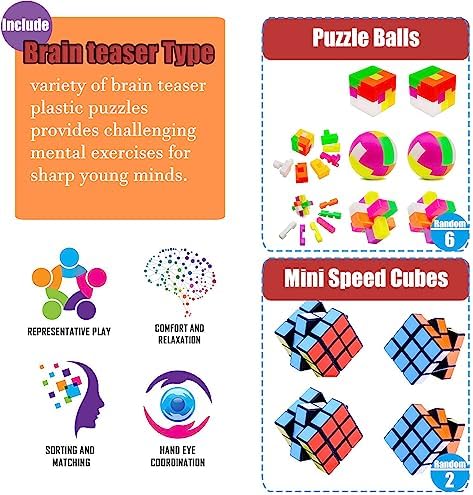 112 PCS Pop Fidget Party Favor Toys Set for Kids