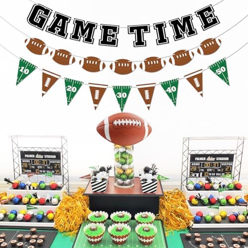 Adecortalk 3 Pcs Football Party Banner Set