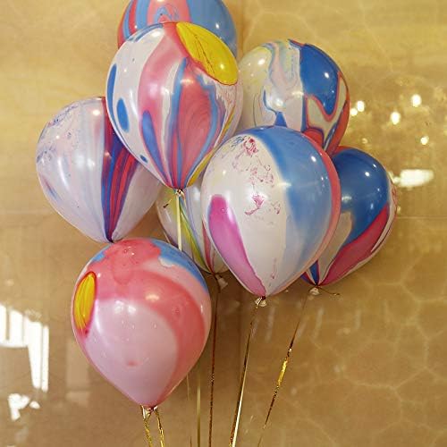 Mayen 50 Pcs 12 Inches Tie Dye Balloons for Parties and Celebrations