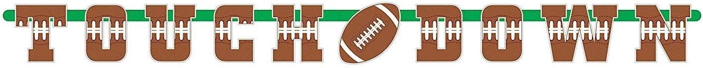 Oojami 4 Pack Football Field Table Cover and Banner Set - Green 54x78 Inches