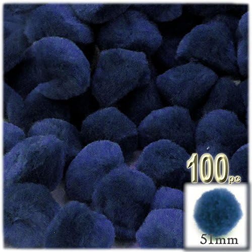 The Crafts Outlet 100-Piece Purple Pom Poms