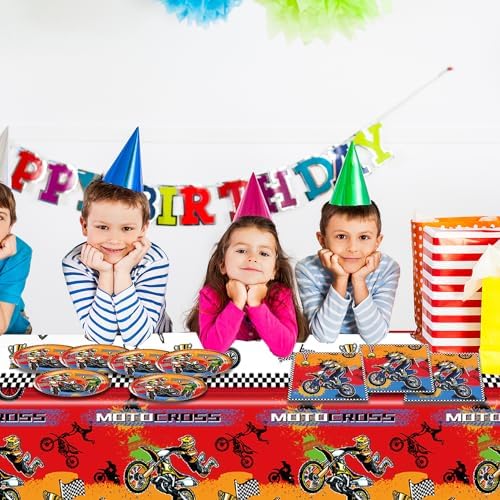 41PCS Dirt Bike Party Supplies Set for Kids