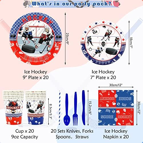 KEFAN Hockey Party Favor Set for 20 Guests