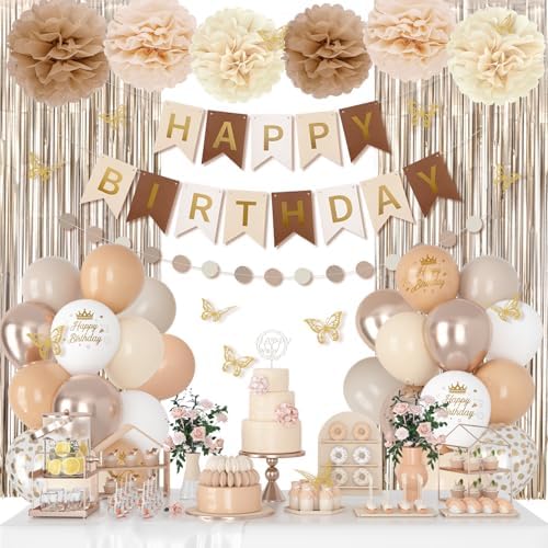Ouddy Party Neutral Birthday Decorations Set