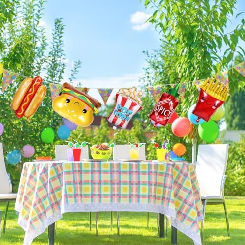 8pcs Food Themed Balloons for Parties and Birthdays