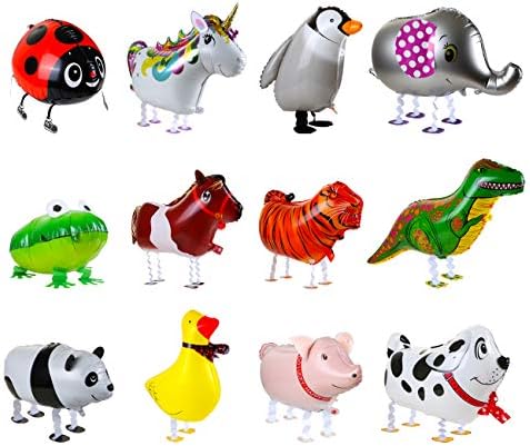 KESOTO 12PCS Cute Animal Balloons for Kids Party