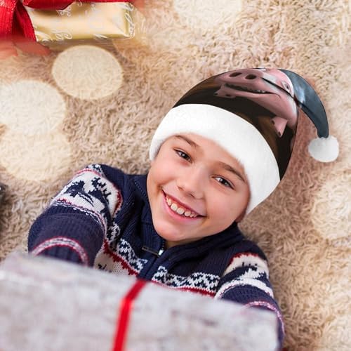 Funny 3D Piggies Santa Hat Christmas Party Headwear