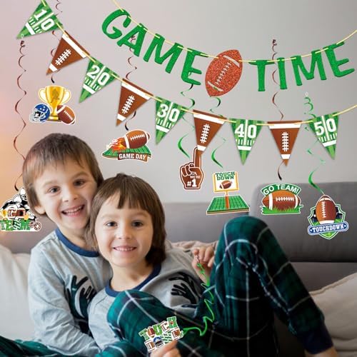 Football Time Touch Down Banner Set 10Pcs