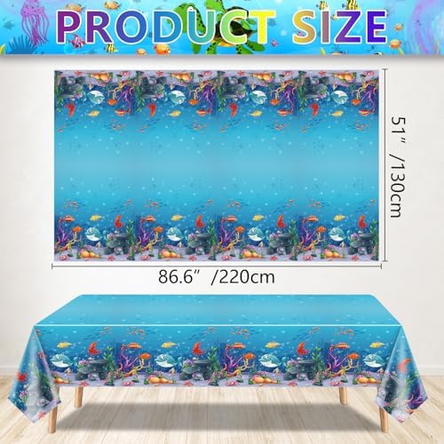 Dvaorc 206 Pack Under the Sea Party Supplies Set