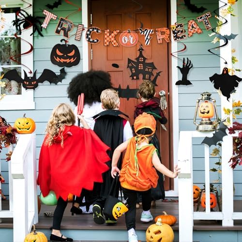 AhfuLife Halloween Decorations Set with Banners