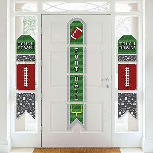 Big Dot of Happiness End Zone Football Door Banner Set